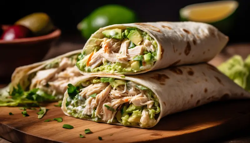 Chicken Shawarma Wraps (with Cottage Cheese Sauce)