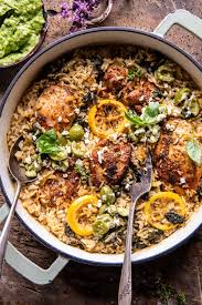 One-Pan Greek Chicken and Rice