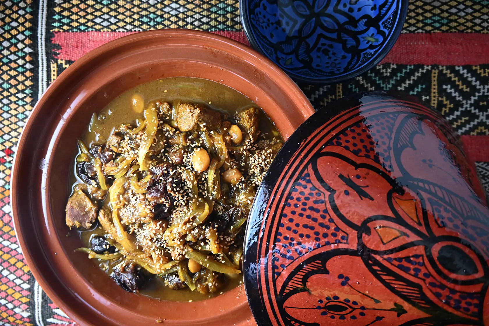 Moroccan Lamb Tagine with Prunes and Almonds